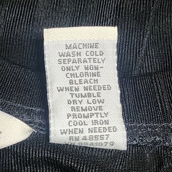 French Laundry Skirt Womens Plus Size 1X Solid All Black Pull On AcetateNew - Picture 4 of 7